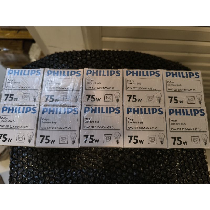 Lampu philips pijar 75w e27 230v philips