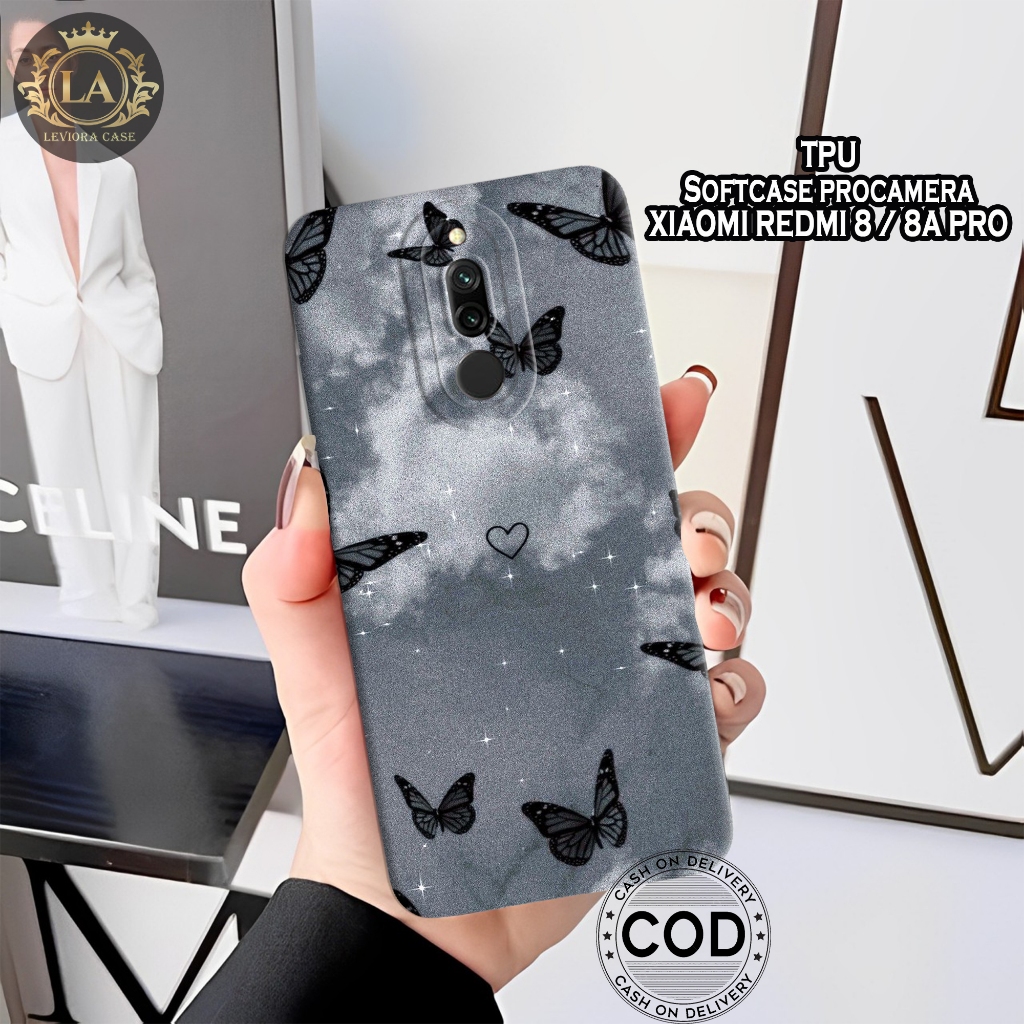 XIAOMI REDMI 8/8A PRO - Leviora Case - Fashion Case Kupu-Kupu - Softcase XIAOMI REDMI 8/8A PRO- Case