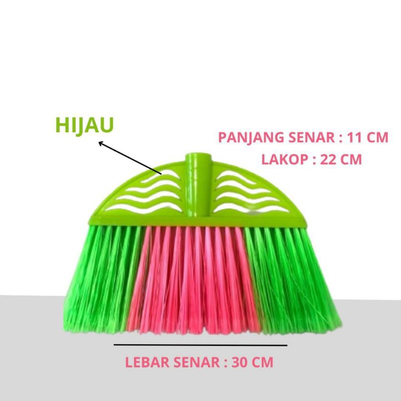 Sapu - Refil Sapu Lantai Nylon / Refil Pel Lantai / Refil Pel Karet Tanpa Gagang