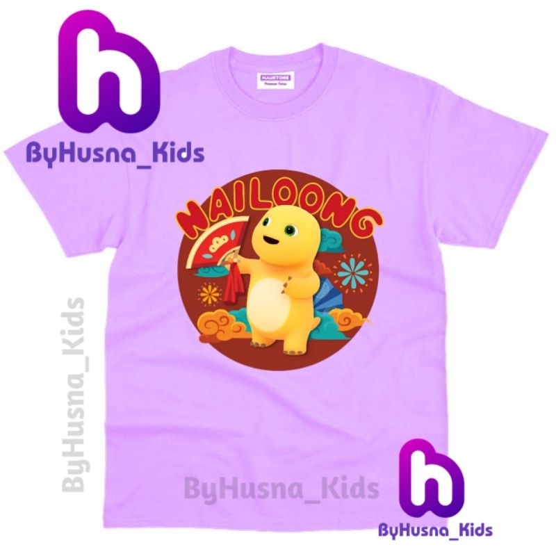 KAOS ANAK BAJU ANAK NAILONG DINO KUNING ANAK UNISEX ANAK CEWE ANAK COWO BALITA BATITA