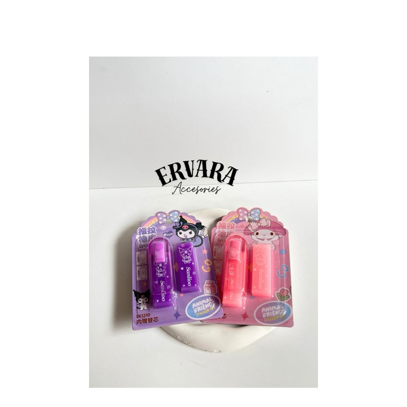 

ERVARA - Penghapus Stick Sanrio | Penghapus Karakter | apusan anak | Penghapus Refill