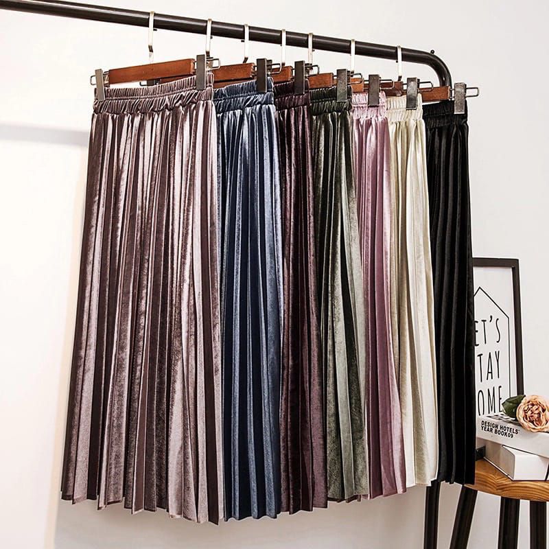 ROK PLISKET BLUDRU DEWASA/ ROK WANITA DEWASA PREMIUM/ROK WANITA DEWASA 7/8 /ROK WANITA DEWASA PANJAN