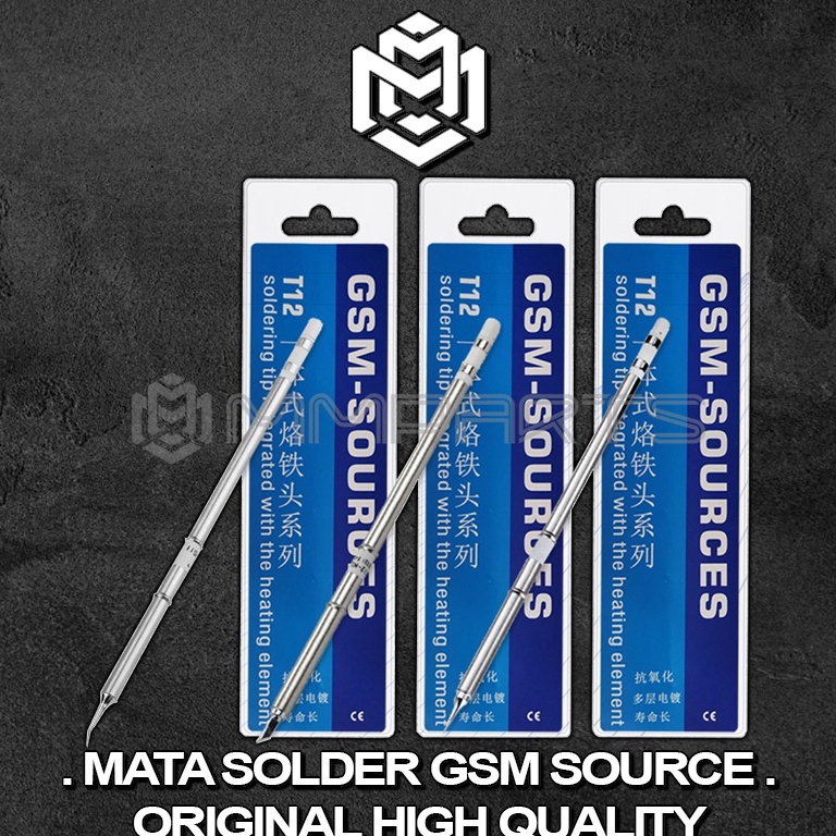 Telah Hadir Mata Solder Gsm Source T12 Lurus  Bengkok  Pisau  MATA SOLDER GSM T12 ORIGINAL  MATA SOL