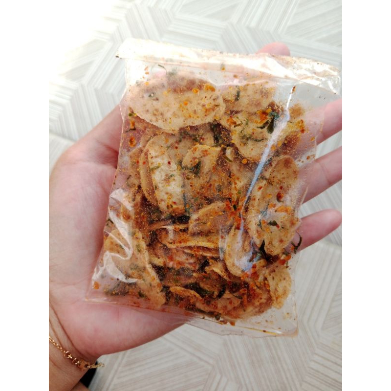 

Basreng Pedas Daun Jeruk kemasan 30gr/pedas gurih