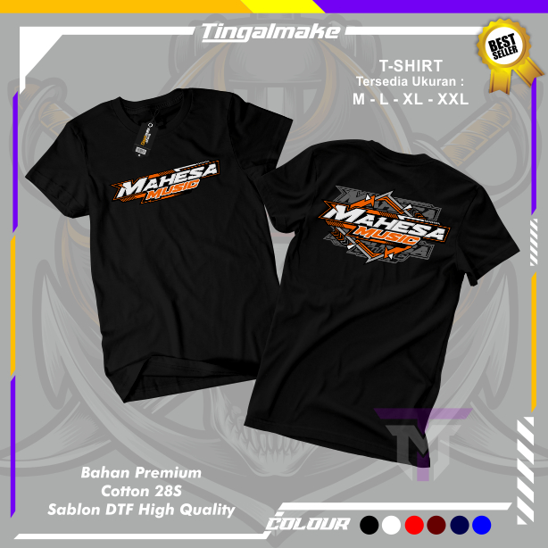 Kaos Distro Mahesa Music Unisex| Baju T-shrit Official Mahesa Music Premium ~ Free sticker