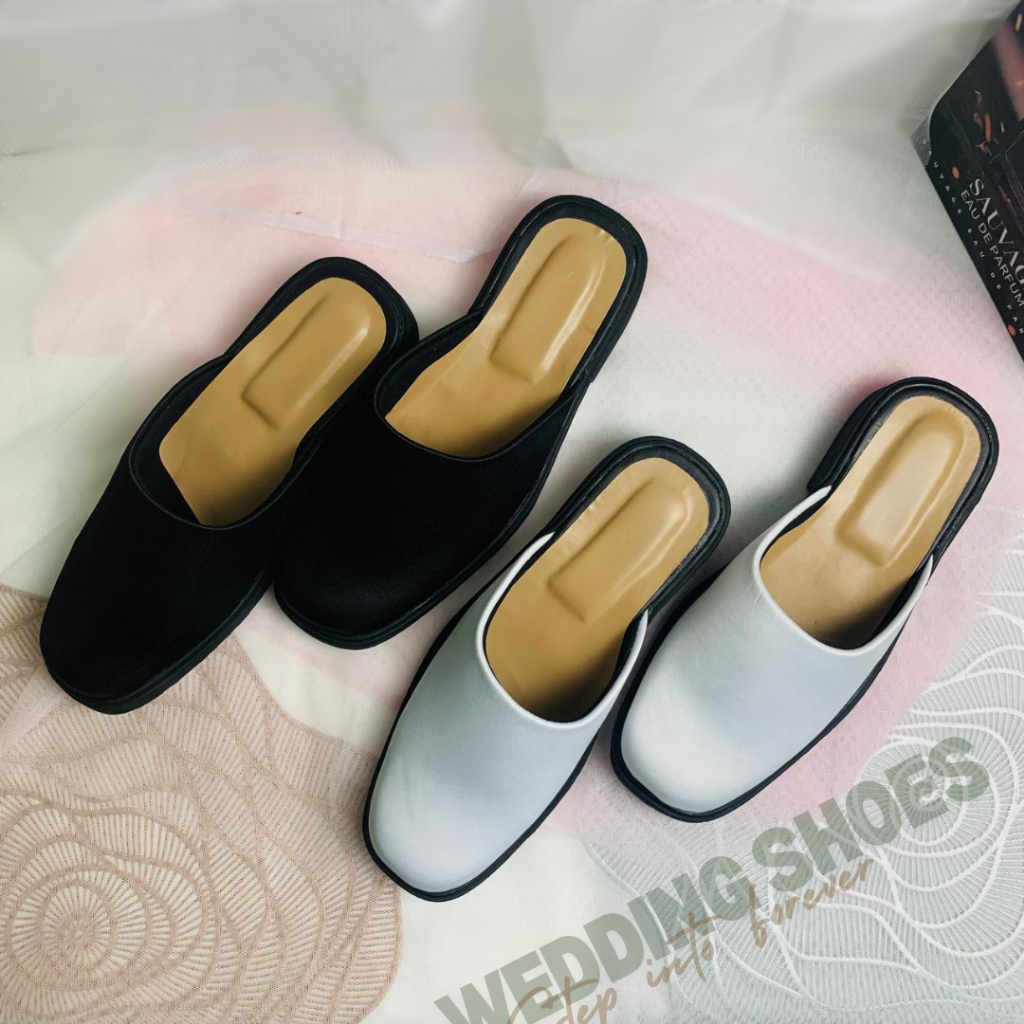 Slop Pengantin Pria Akad Nikah Sepatu Bustong Polos Bridal Premium Ukuran Lengkap