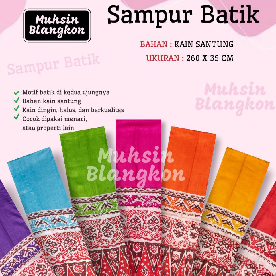 Extra promo Sampur Tari Batik  Selendang Menari  Accesories Menari  Selendang Tari