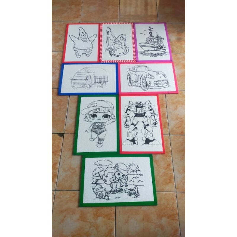 

Mainan edukasi anak sterofoam lukis