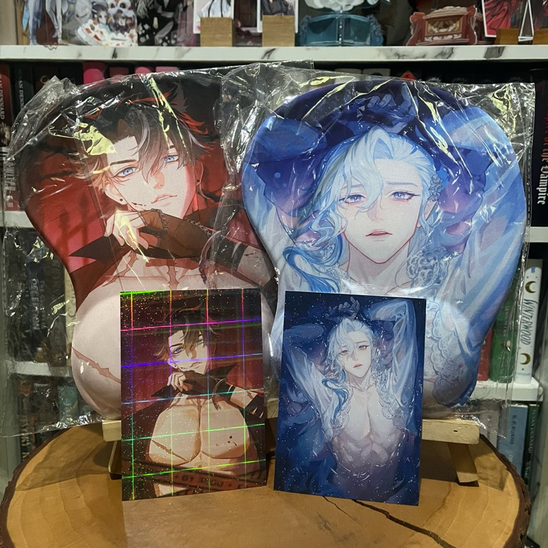 Mousepad Genshin Impact Alhaitham Wriothesley Kaveh Neuvillette Shikishi Standee Glitter Postcard Ba