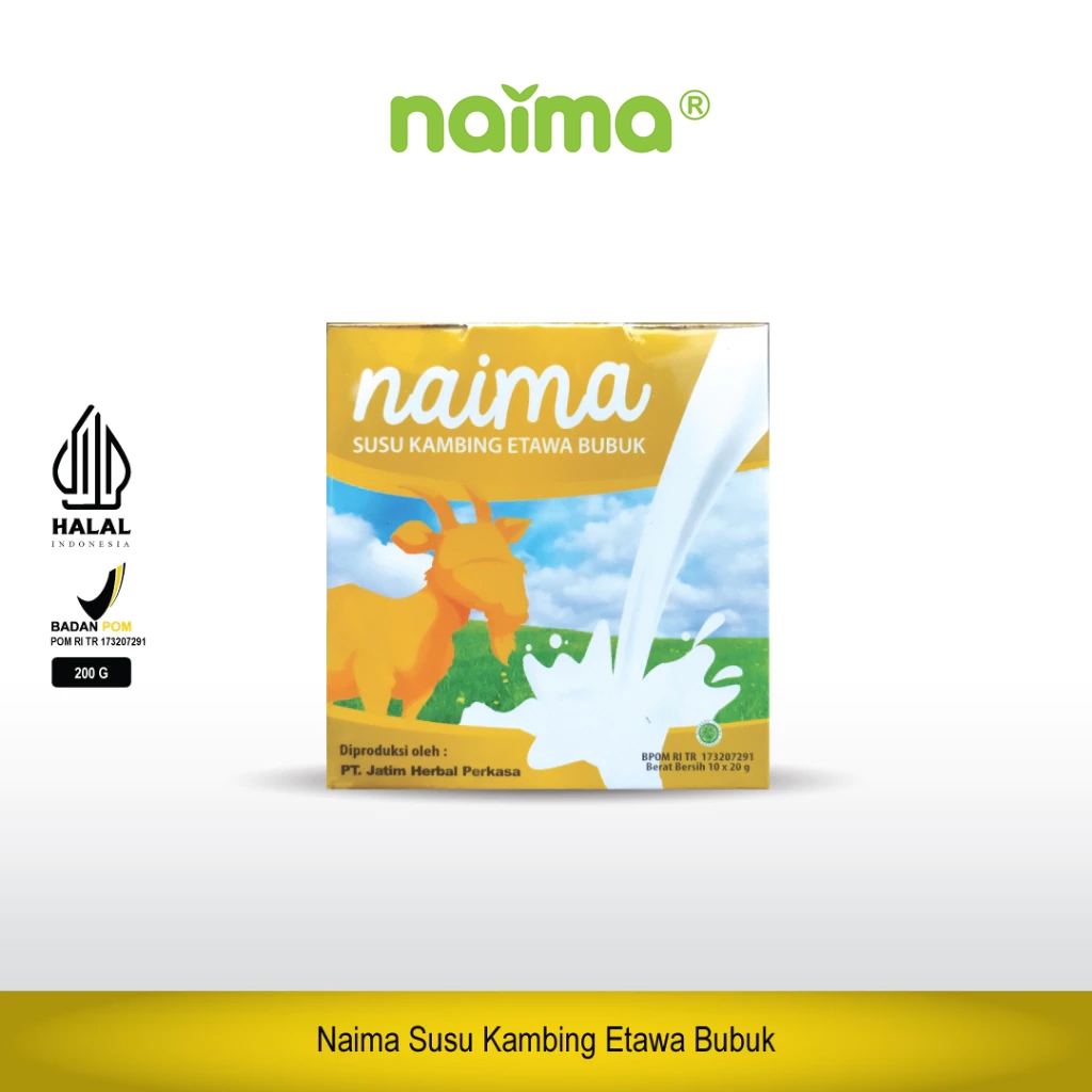 

Naima Susu Kambing Etawa Bubuk Plus Madu Propolis Bee Pollen