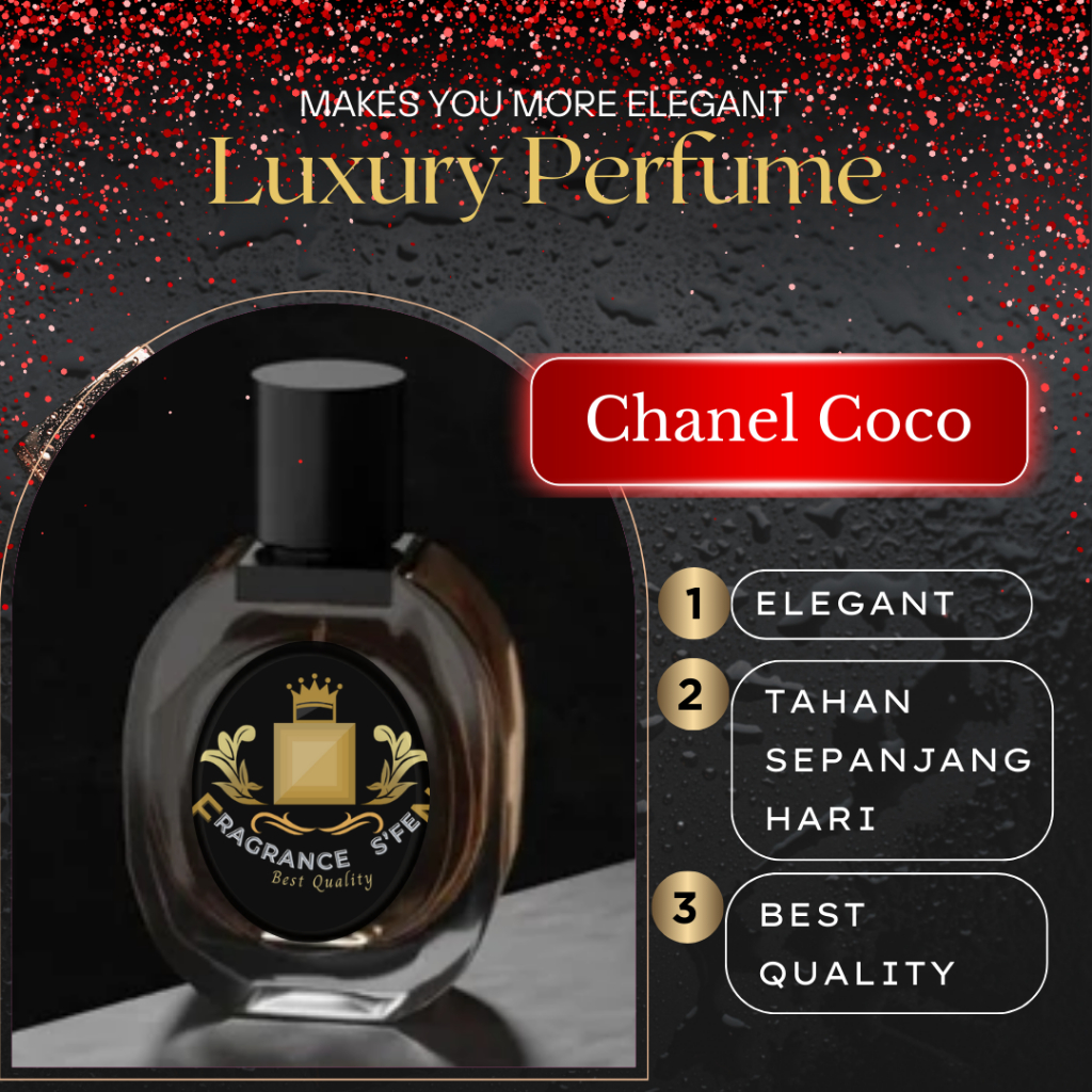 Parfum Luxury Wanita Varian Chanel Coco / 35 ML Parfum Premium  (100% Original) Tahan 12-24 Jam