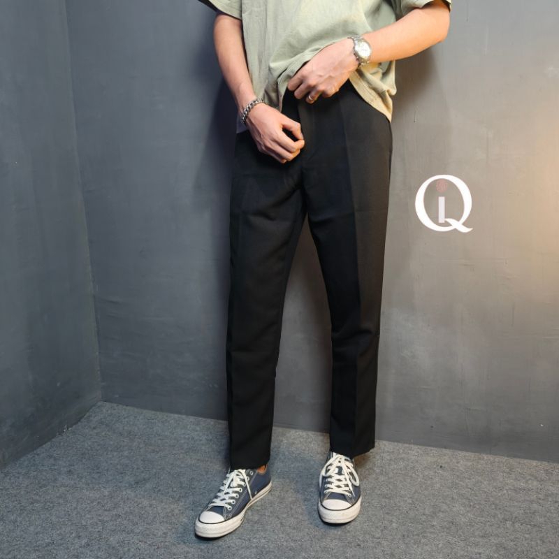 PROMO / BAHAN PREMIUM / CELANA KAIN FORMAL CELANA KAIN SLIMFIT PRIA FORMAL CELANA SLIMFIT KANTOR