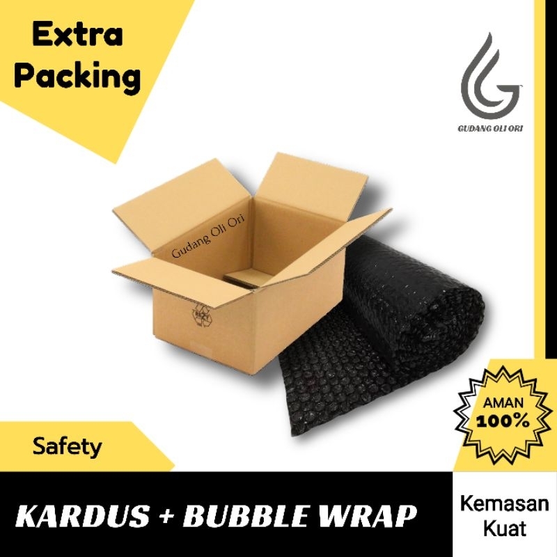 

Tambahan Packing Kardus & Bubble Wrap