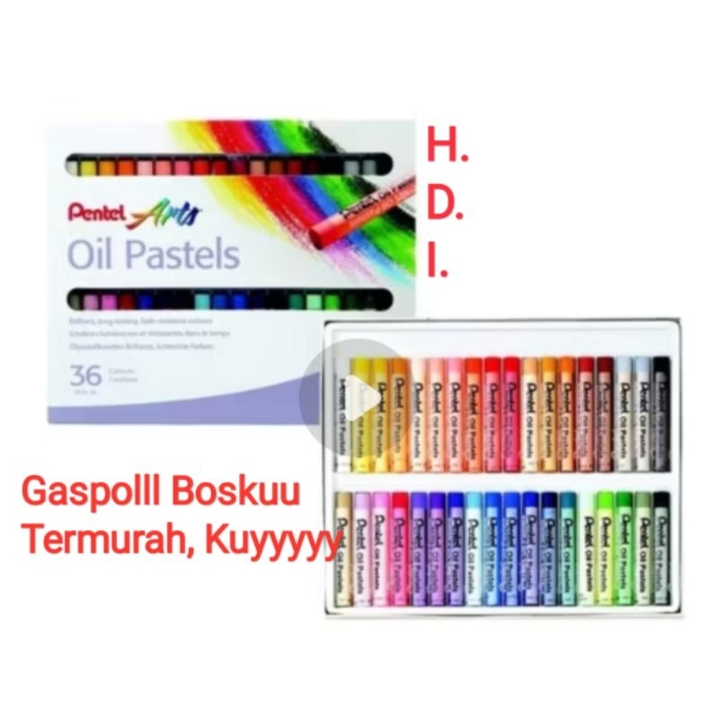 

Crayon/ Oil Pastel Pentel 36 Warna