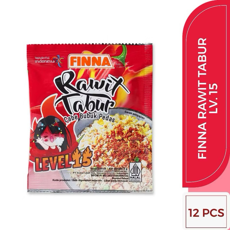 

FINNA Rawit Tabur lv 15 1 renceng / 12 pcs