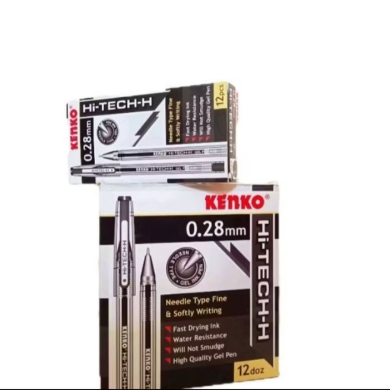 

Pulpen Kenko GEL PEN Pulpen Jel Pena Jel Pen Tinta Gel Hi-Tech H 0.28 MM [1Bal/12 pak/12Dos]