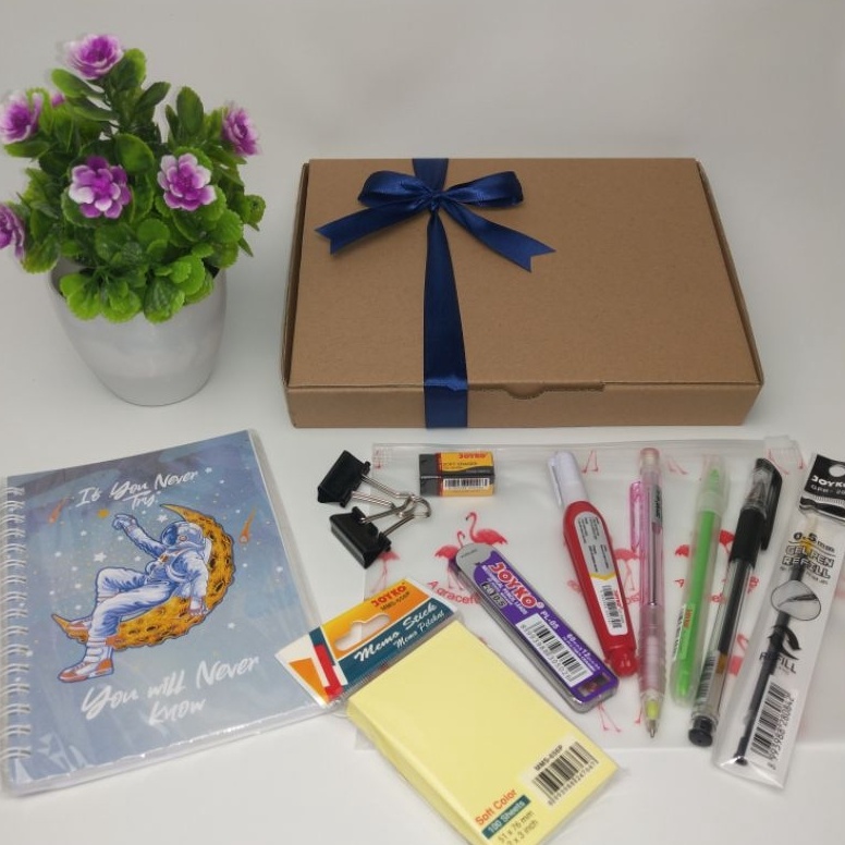 

ART T1V7 Paket 1 Alat Tulis Anak Sekolah Hampers Alat Tulis Kantor Alat Tulis Set Pensil Mekanik Pulpen Penghapus Joyko