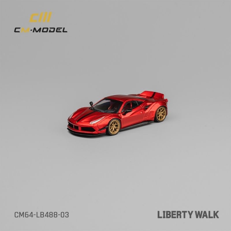 CM Model 1/64 diecast Ferrari F488 Liberty Walk
