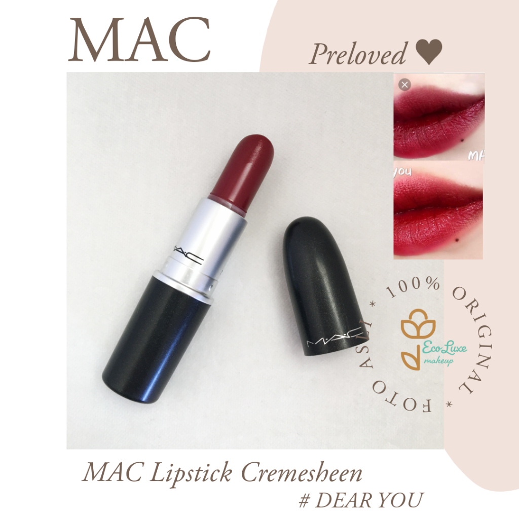 MAC Cremesheen Lipstick Full Size (Preloved Lipstick MAC Original) (EL358O)