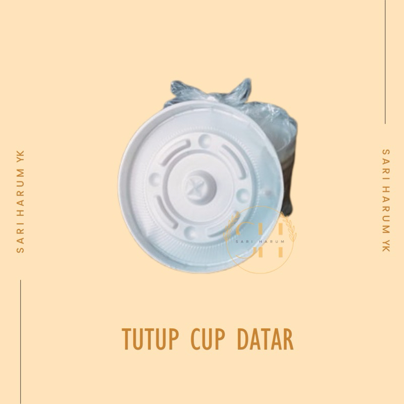 Tutup Cup Datar | Tutup Datar Cup Plastik | Tutup Plastik | Tutup Gelas Plastik