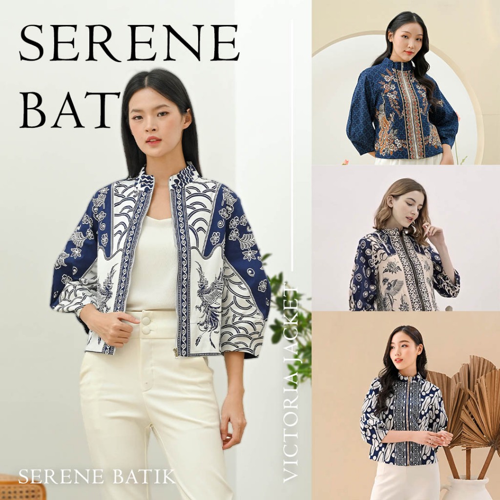 Victoria Outer Batik Wanita - Jacket batik - Cardigan - Atasan Batik Wanita - Baju - Batik Cewek - B