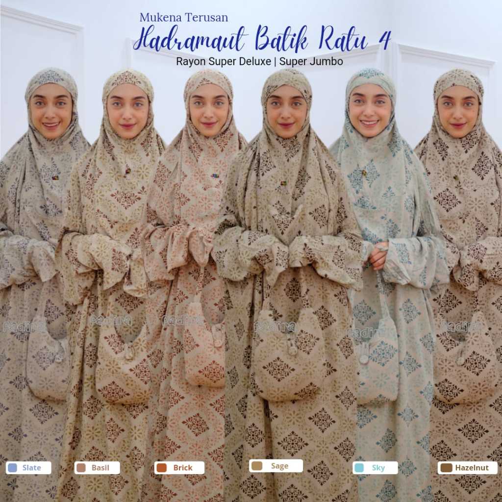 Terusan Mukena batik ratu 7 /  Mukena motif batik / mukena dewasa / mukena terusan / mukena by fadir