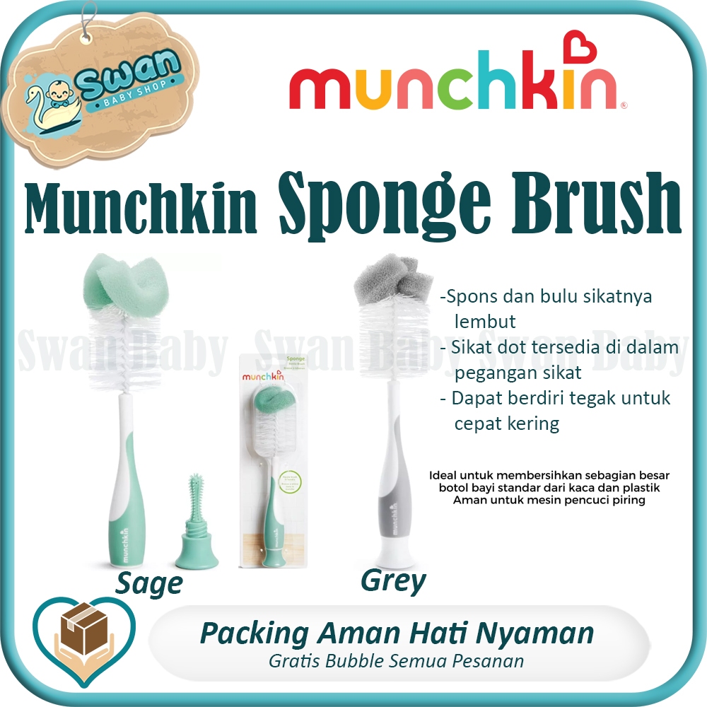 Munchkin Sponge Brush / Sikat Pembersih botol
