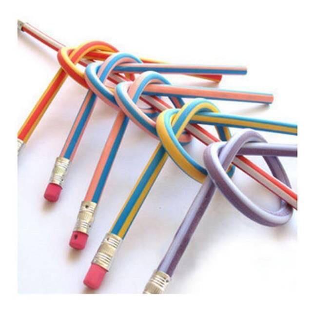 

Pensil Lentur Flexsible Pencil Gulung Flexible Epinidithouse Unik Lucu Tidak Mudah Patah Bisa Ditekuk Dikirim Random