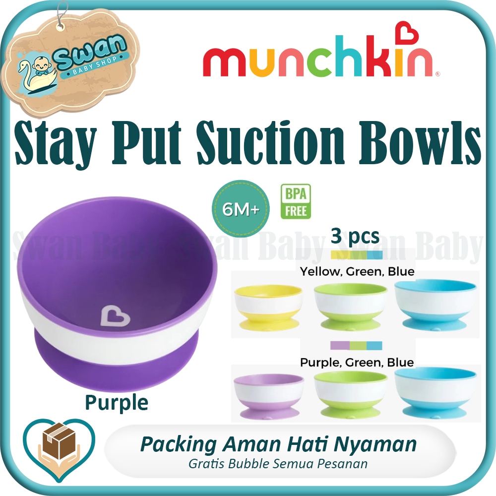 Lunch Box Anak Munchkin Stay Put Suction Bowls