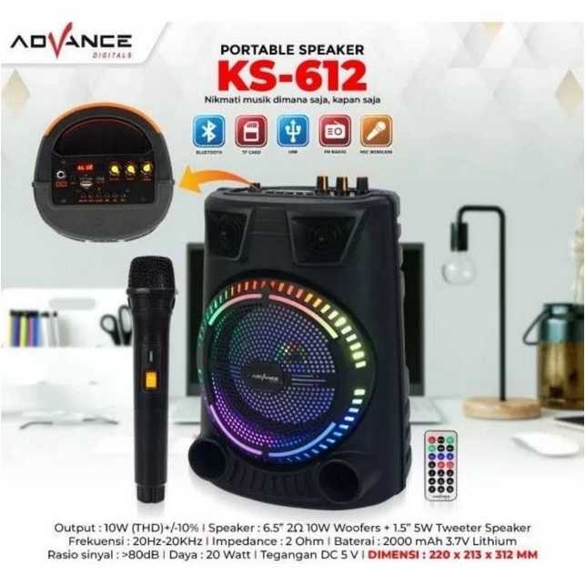 Advance Speaker KS-612 821 KV-6270 8010 8020 8030 8270 8290 MURAH BERKUALITAS