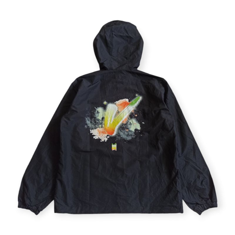Jaket Windbreaker BTS Retro Permission to Dance Pop Up