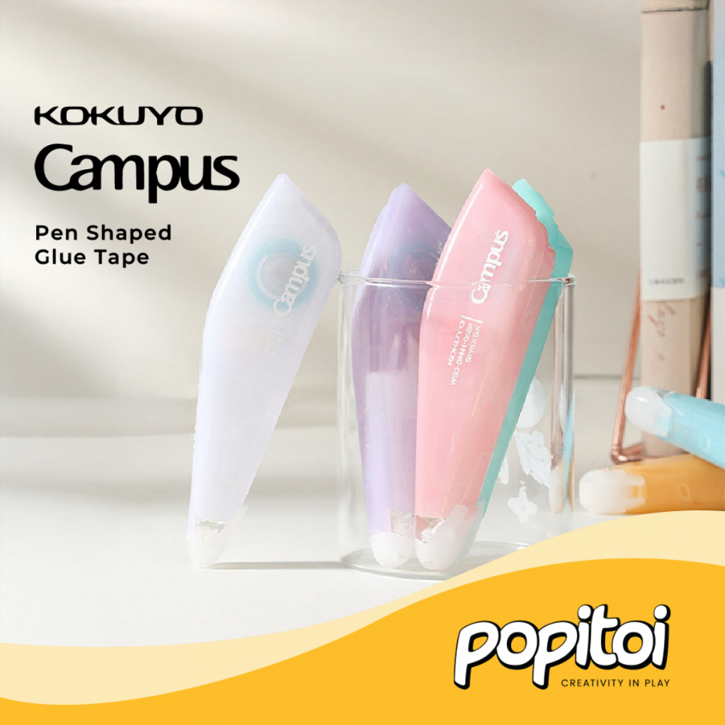 

Kokuyo Campus Pen Shaped Glue Tape Lem Dobel Isolasi Double