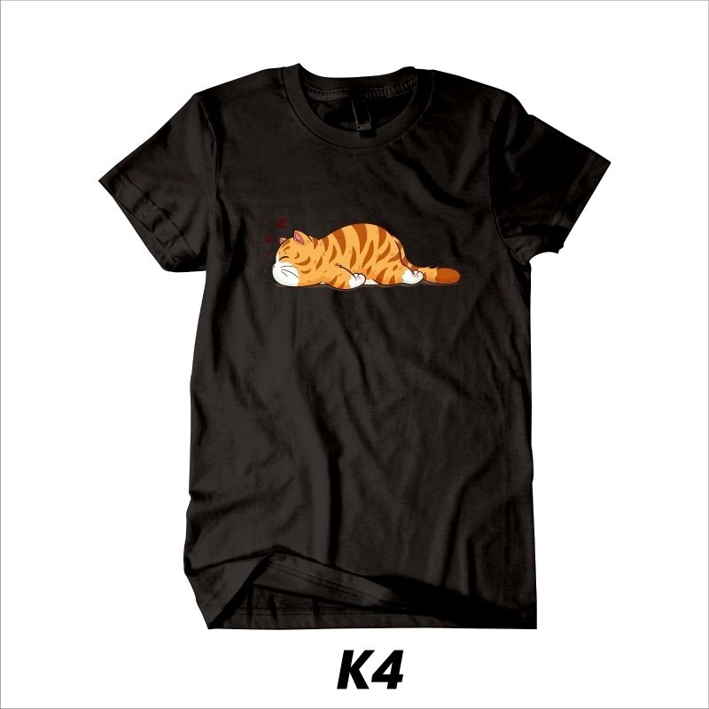 Kaos Unik Kucing Lucu K4 Kaos Kucing Tidur Oyen Lucu