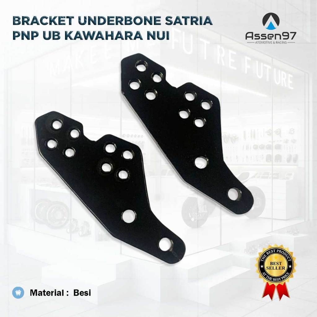 Breket Underbone Satria Kawahara Racing PNP Satria FU FI Bracket Adaptor Footstep Satria FuFi - 8mm