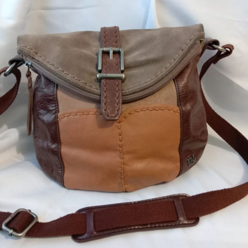 The Sak Crossbody Bucket, The Sak kulit gajah, Tas Kulit Asli