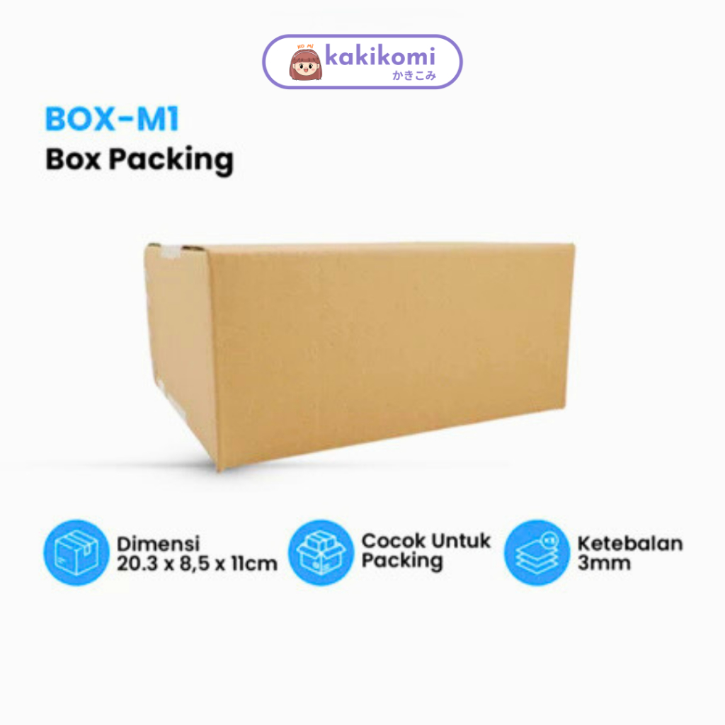 

Kotak Box Karton Kardus Packing 20 x 11 x 8cm (10pcs)