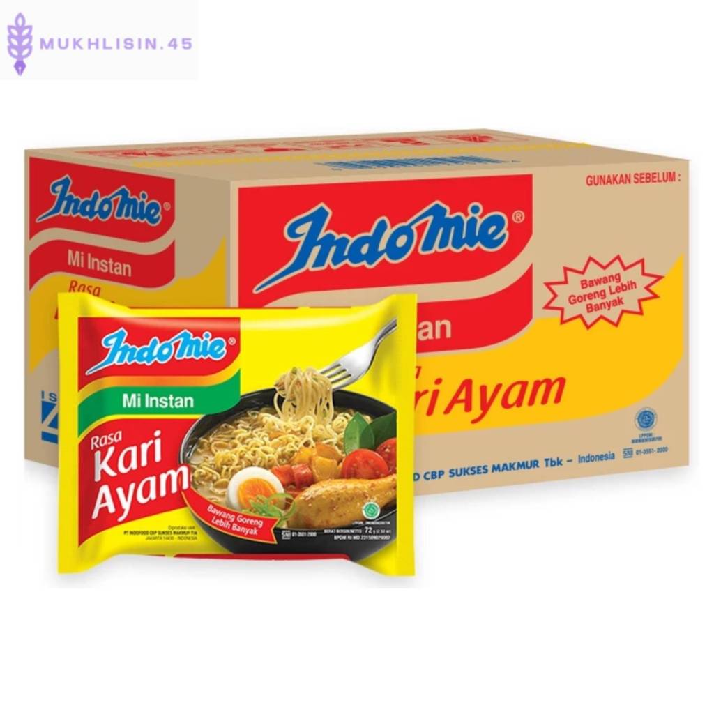 

Mie instant Indomie Kari Ayam 1 dus