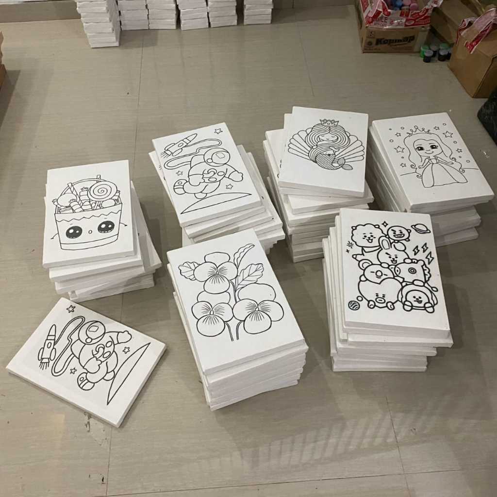 

Kanvas Lukis Putih Polos Pakai 15x15 15x20 20 x 30 cm