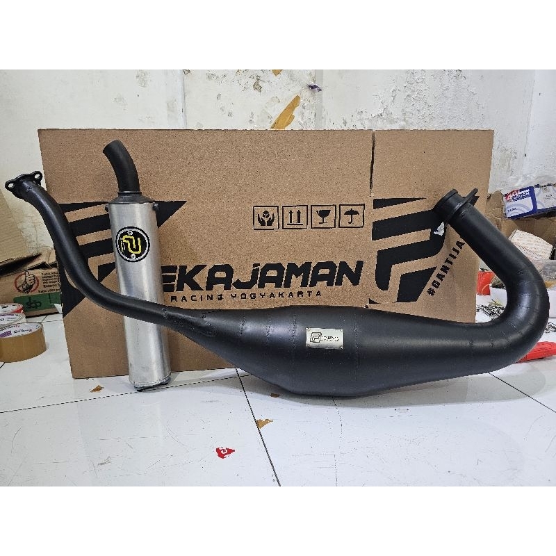 knalpot pekajaman Ninja R cobra plat doff