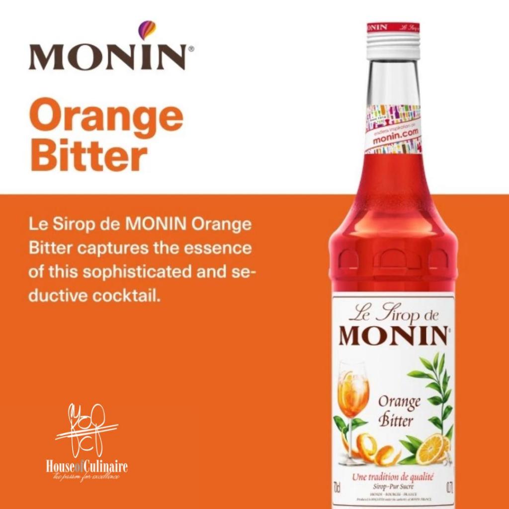 

Monin Orange Bitter Syrup 700 ml Sirup Syrup Monin