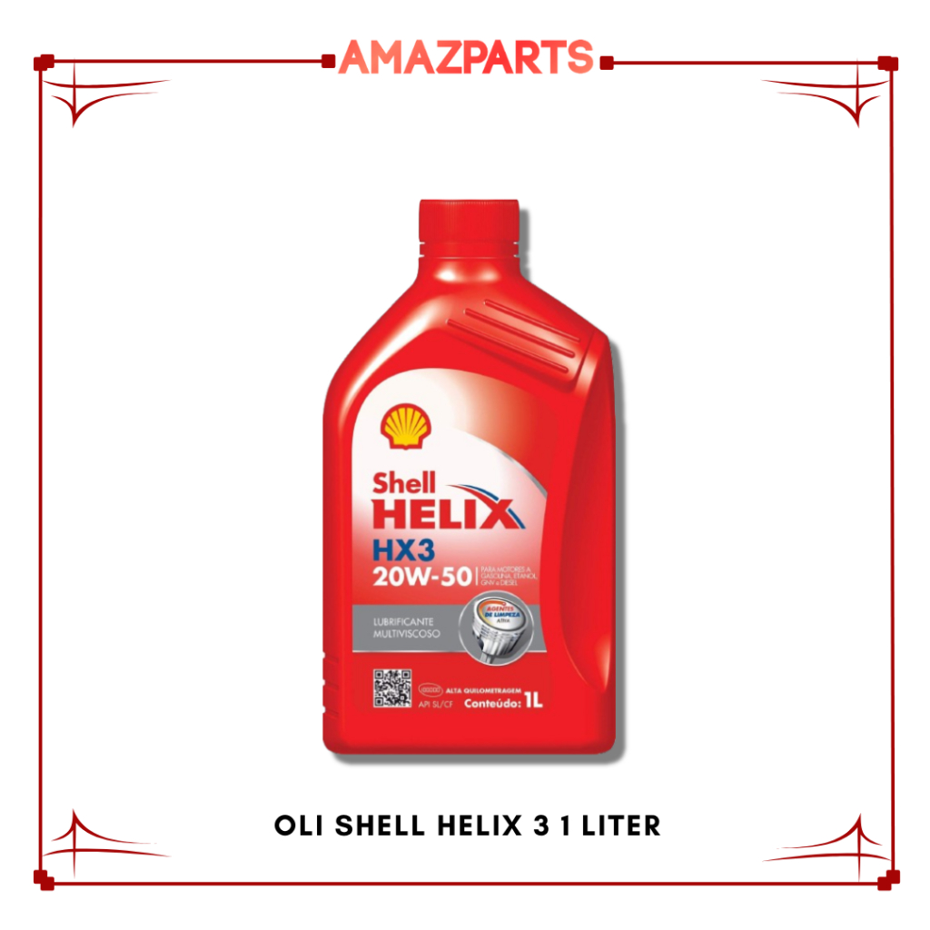 Oli Shell Helix HX3 Sae 20w-50 1 liter Shell HX3 1L