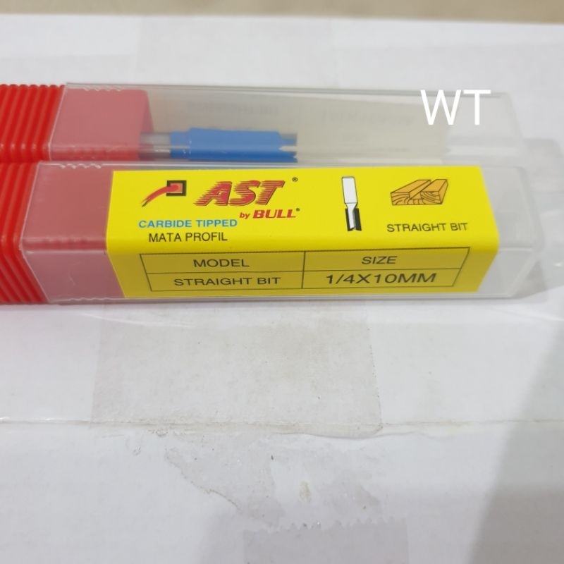 Mata Profil Kayu Lurus 1/4" x 10mm Straight Bit AST