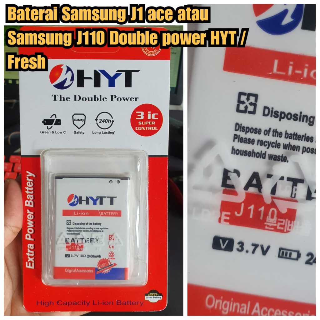 Double power original batre samsung j1 ace DP baterai samsung j1 ace atau samsung j110