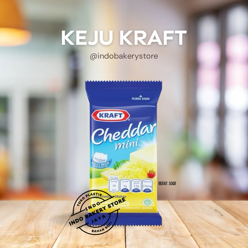 

Keju KRAFT Cheddar Mini 30gr