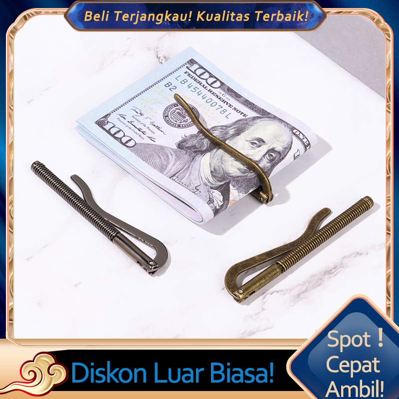 

Money Clip Penjepit Uang Klip Dompet Spring Bar