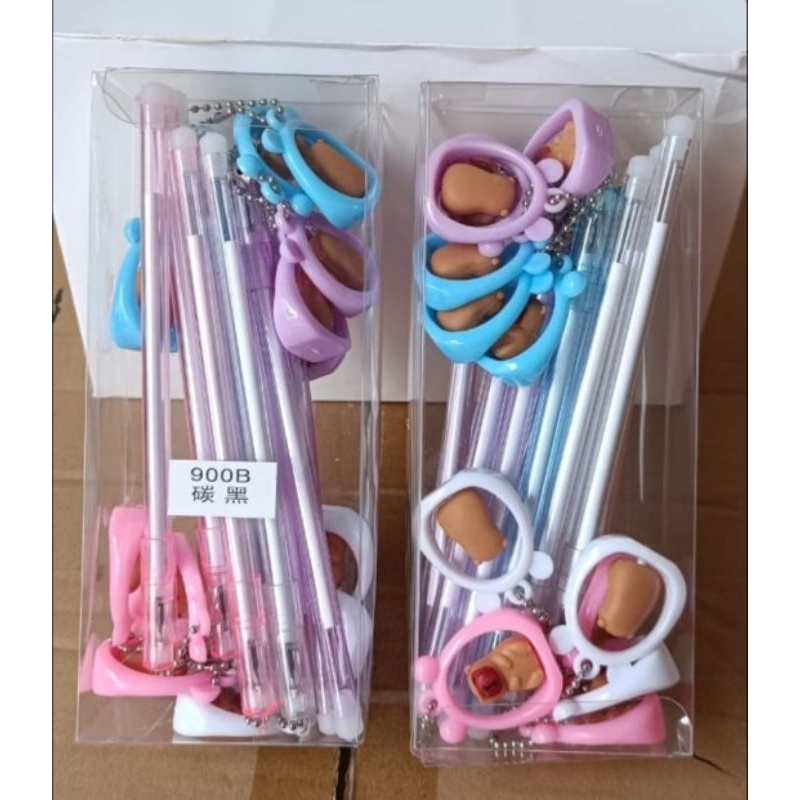 Pulpen Gantungan Selancar Capybara 12pcs  || Pulpen Unik Gantung Ayunan Capybara || Pulpen Tinta Gel