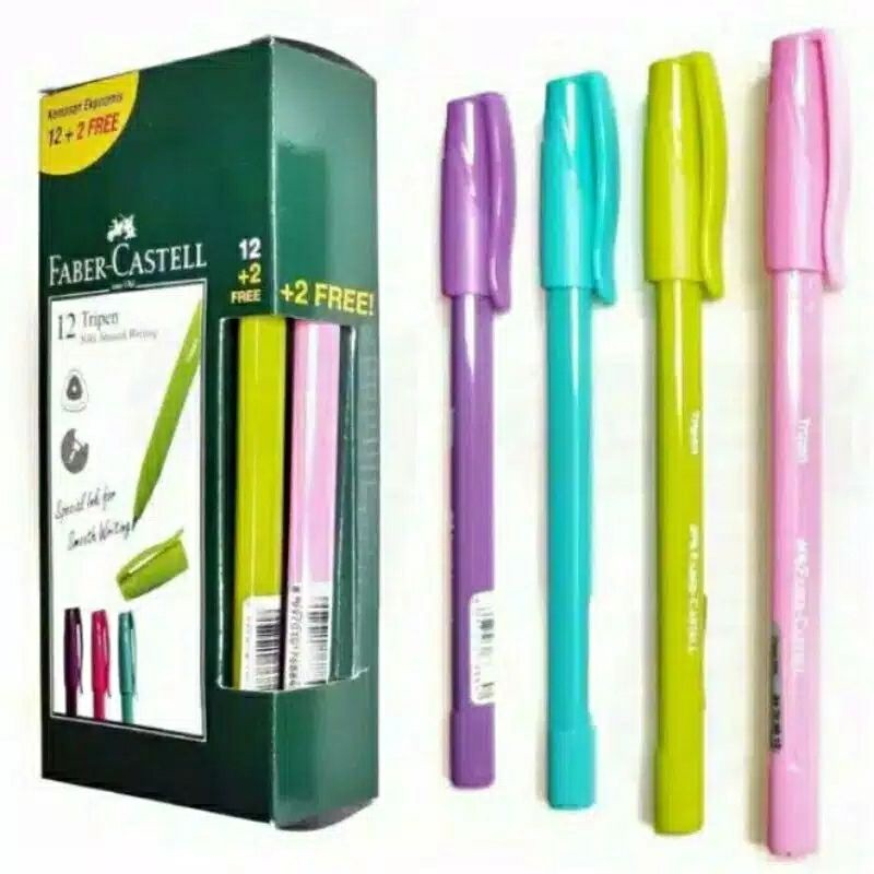 

Pulpen Tripen Faber Castell Black Ink (Beli 1 Lusin Free 2 pcs)