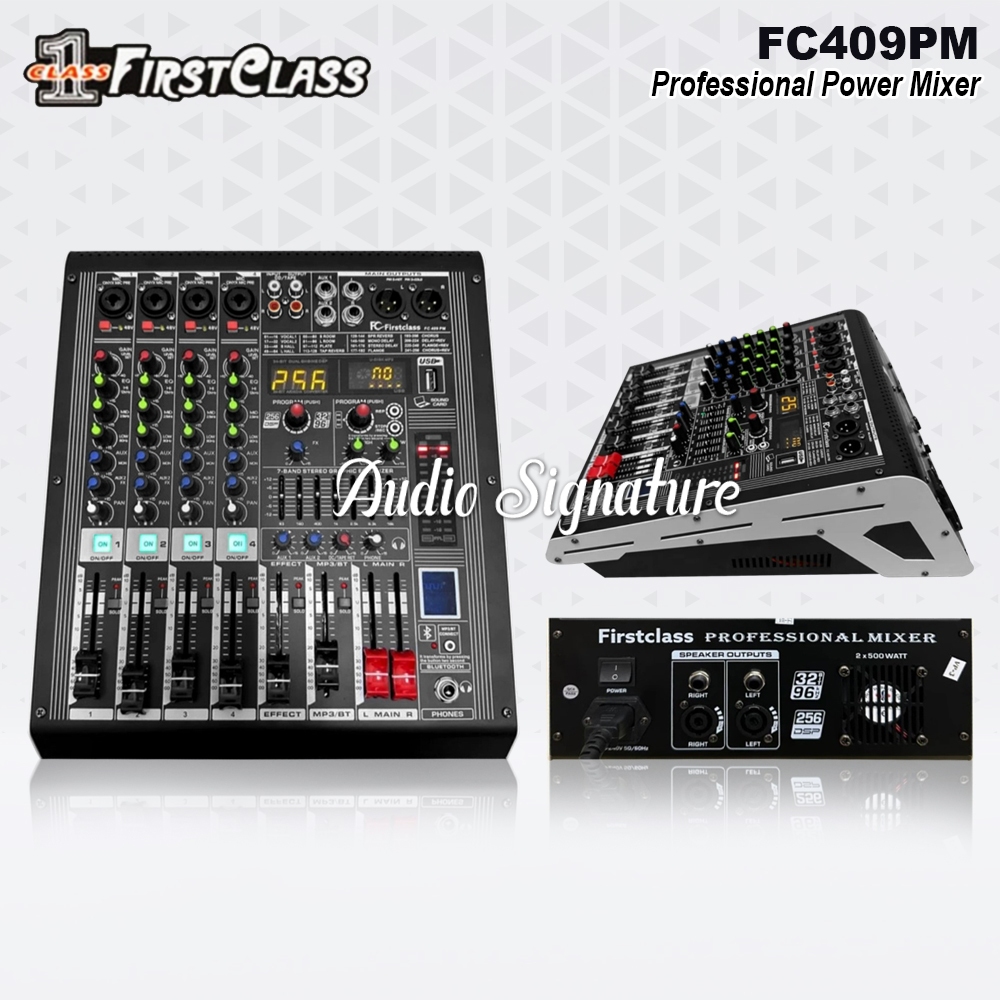 Power Mixer 4 Channel FIRSTCLASS FC409PM | FC 409PM | FC 409 PM Original