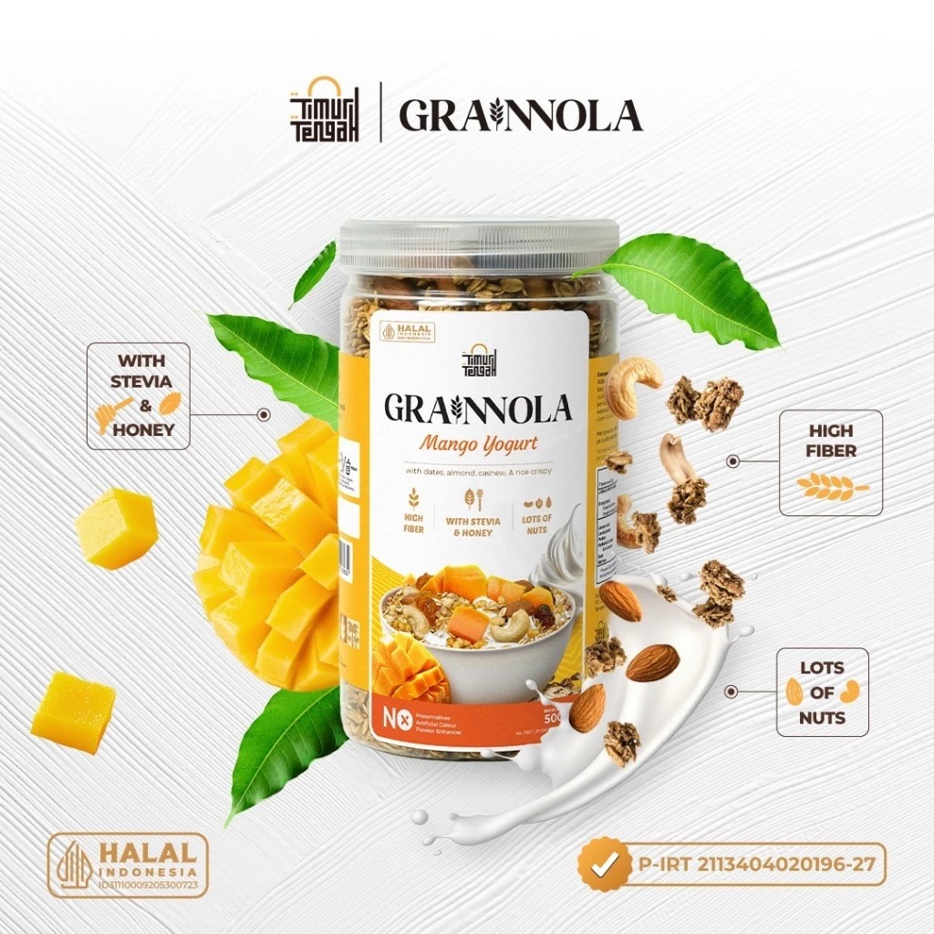 

TimurTengah - Grainnola 500gr - Granola Sarapan Sehat Cemilan Sehat