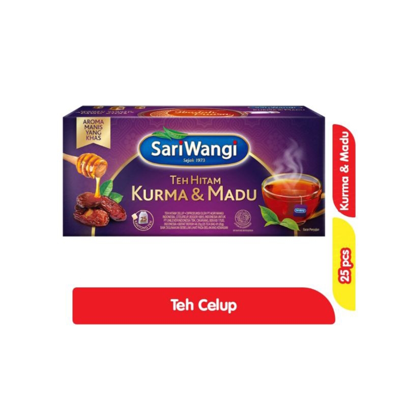 

TEH CELUP SARIWANGI KURMA MADU 25s